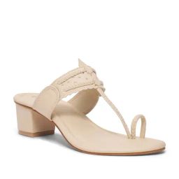 Eridani Women Alia Off White Toe Ring Sandals-image-55