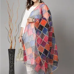 Stylum Multicolor Block Print Dupatta image 4