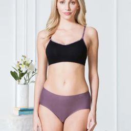 Van Heusen No Visible Panty Line Easy Stain Release Gusset Invisilite Hipster Panty - Black Plum-image-56