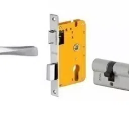 Dorset 60 mm Lever Handle Lock Set With Both Side Key Cylinder Patina HL NO-4