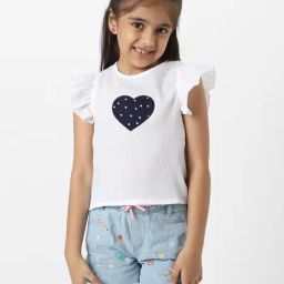 Nauti Nati Girls White Regular Fit Top-picture-33