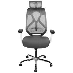 VISION SEATING High Back Office Chairs Fabric Cushion Grey, White SPINE001-picture-20