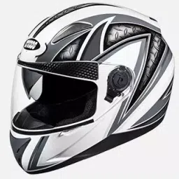 Studds White Large (580 mm) Full Face Helmet, Shifter D1 Decor-image-69