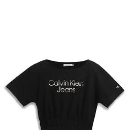 Calvin Klein Jeans Kids Black Logo Print T-Shirt-picture-6