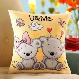 FNP Multicolor Canvas Poly Duck Adorable U & Me Cushion-77