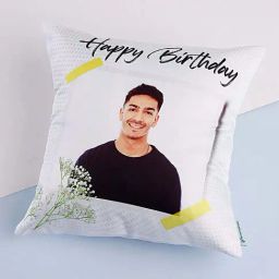 FNP White Polyester Birthday Cuddles Personalised Cushion image 3