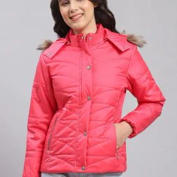 Monte Carlo Kids Pink Solid Full Sleeves Jacket-image-21