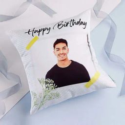 FNP White Polyester Birthday Cuddles Personalised Cushion-18