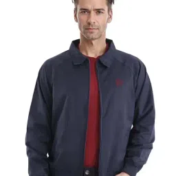 Rare Rabbit Navy Regular Fit Embroidered Jacket-image-38