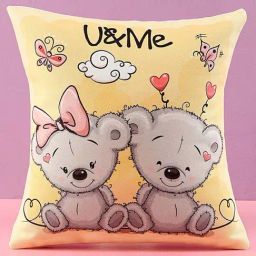 FNP Multicolor Canvas Poly Duck Adorable U & Me Cushion image 2