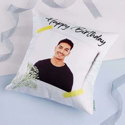 FNP White Polyester Birthday Cuddles Personalised Cushion image 2