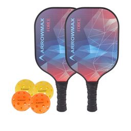 ARROWMAX Pack Of 2 Printed Pickleball Paddle With4Balls image 4