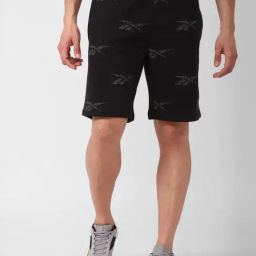 Reebok Black Regular Fit Printed Sports Shorts-picture-24