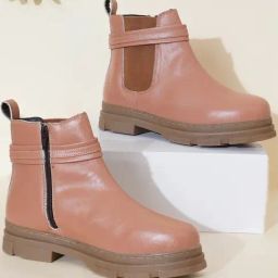 Clog London Women's Tan Chelsea Boots-17