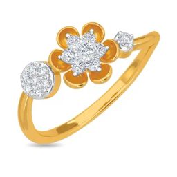 Kisna Diamond & Gold Jewellery Sagee 18k (750) Diamond & Gold Ring For Women-picture-36