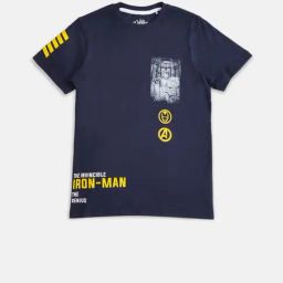 Pantaloons Junior Navy Printed T-Shirt-image-42