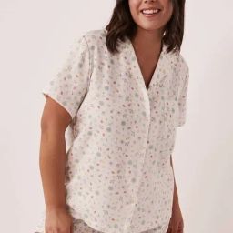 La Vie En Rose White Printed Shirt-image-47