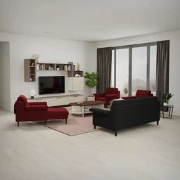 Godrej Interio Flight Red Pinewood 1 Seater Sofa-image-27