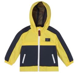 Tommy Hilfiger Kids Star Fruit Yellow & Twilight Navy Color Block Full Sleeves Jacket-image-51