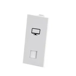 Rapid Stylish RJ-45 Computer Modern Jack AT & T CAT-6 Shutter White, R-2047 (Pack of 20)-picture-13