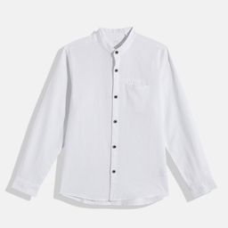 NEXT Boys Semi Sheer Cotton Linen Casual Shirt-16