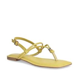 Rocia by Regal Women's Mustard Back Strap Sandals-image-47