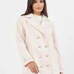 Styli Nude Plain Blazer-31