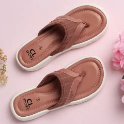 Carlton London Women's Pink Flip Flops-picture-13