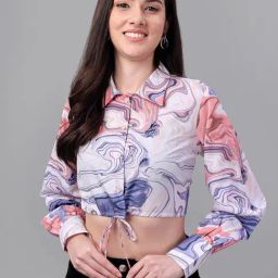 MASAKALI.CO Multicolor Printed Crop Top-29