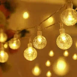 Xergy Crystal Ball LED String Fairy Lights Outdoor & Indoor for Home Decoration (Warm White)-image-45