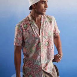 Vastramay Multicolored Regular Fit Printed Shirt-5