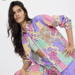 The Souled Store Multi Loose Print Shirts-image-60