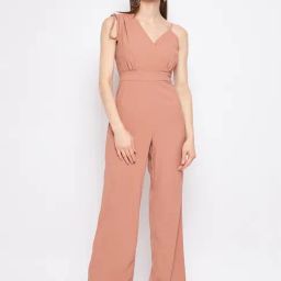 Madame Camel Polyester Solid Jump Suits-picture-39