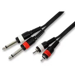 PRO SIGNAL LEAD, 2X 6.35 P TO 2X RCA, SC7010-1.5M-58