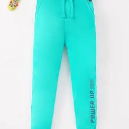 Ed-a-Mamma Boys Turquoise Solid Joggers-image-5