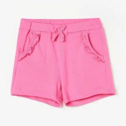 Juniors by Lifestyle Fuchsia Pink Cotton Regular Fit Shorts-image-24