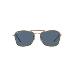 Ray-Ban Reverse  | Rose Gold Sunglasses ( 0RBR0102S | Square | Gold Frame | Blue Lens )-picture-33