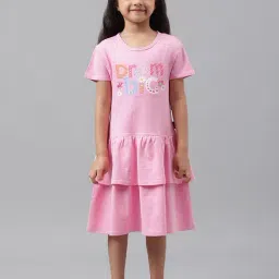 Beverly Hills Polo Club Kids Pink Printed Dress-image-75