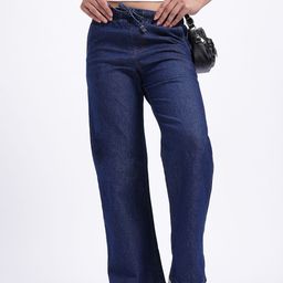 glitchez Women Denim Drift Wide Leg Jeans-image-10