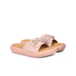 Commander Shoes Women Textured Open Toe Flats-50