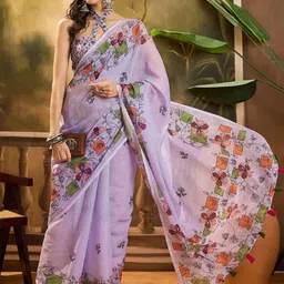 Sangria Floral Printed Saree-image-24
