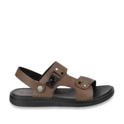 Da Vinchi by Metro Men's Brown Back Strap Sandals-picture-25