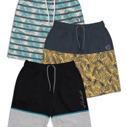 HELLCAT Kids Multi Color Block Shorts (Pack Of 3)-image-16