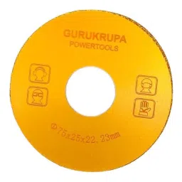 FLAMINGO ENTERPRISE Brazing Granite Molding Wheel with Lever Tool 25 mm Dia. 20 mm Bore Size Iron Gold, FM-483-17
