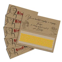 Comet Busters Bindiful Set Of 5 Traditional Round Velvet Bindi image 2