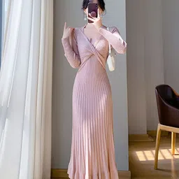 StyleCast x Revolte Women A-Line Midi Dress-image-56