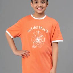 Mode by Red Tape Kids Coral Floral Print T-Shirt-image-99