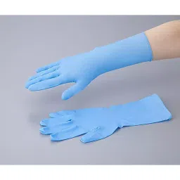 AS ONE Clean Noll Nitrile Gloves Powder-Free Long M Size Nitrile Rubber  (Pack of 100 Piece)-image-66