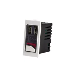 Rapid Stylish USB Charger 1 Module 2.5 Amp 2 USB White, R-2049 (Pack of 10)-picture-4