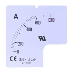 RS PRO 800 A Meter Scale For Use With 72x72 Analogue Panel Ammeter, 9010457-picture-36